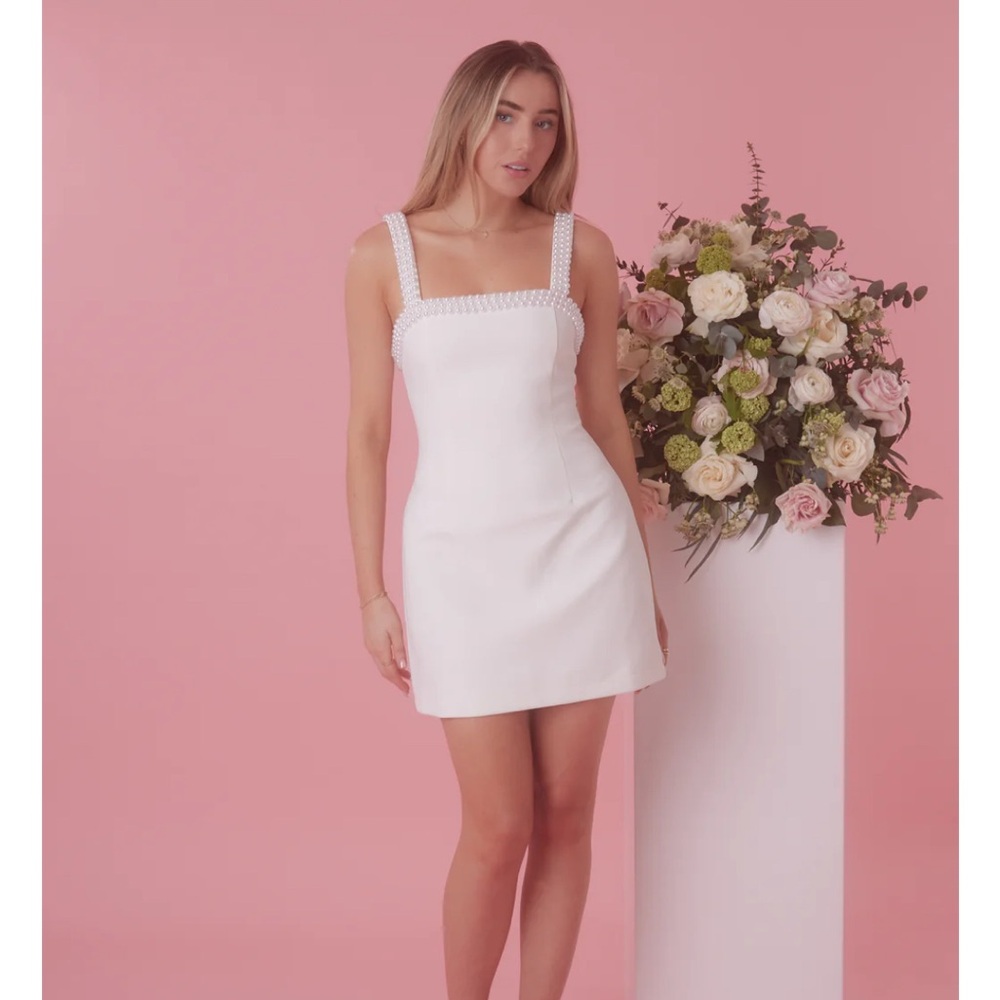 Odd Muse The Ultimate Muse Pearl Trim Mini Dress